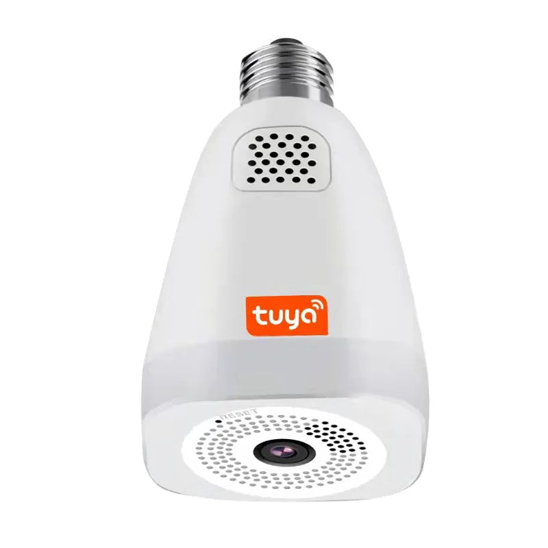 TUYA APP Smart 360 Panoramic Wireless HD CCTV Security IP Camera 3MP Wifi Light E27 Bulb WIFI Color Night Vision Two way audio