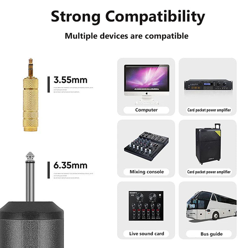 UHF Speech Wireless Microphone Lapel Headset Mini Portable Receiver Transmitter Professional Public Speaking Plug And Play