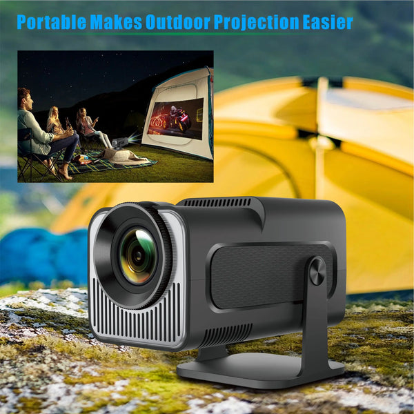 HY320 Mini Projector 4K  Android11.0 1280*720P Support 4K 1080P WIFI6 BT5.0 Auto Keystone Cinema Portable Beam Projector