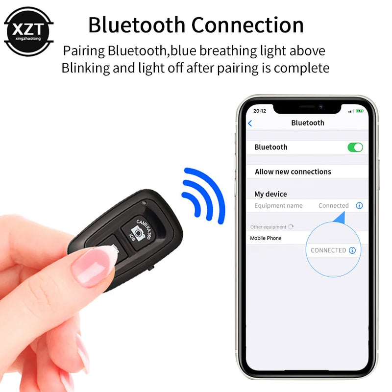 Universal Bluetooth Remote Control Remote Bluetooth Shooting Shutter Phone Camera Photo Button for IOS Android