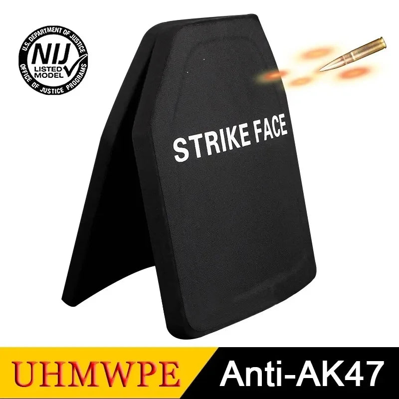 NIJ III Stand Alone Level UHMWPE Pure PE Bulletproof Plate Board 10X12 Inches Light Weight Anti AK47 MSC 7.62mm Ballistic Panel