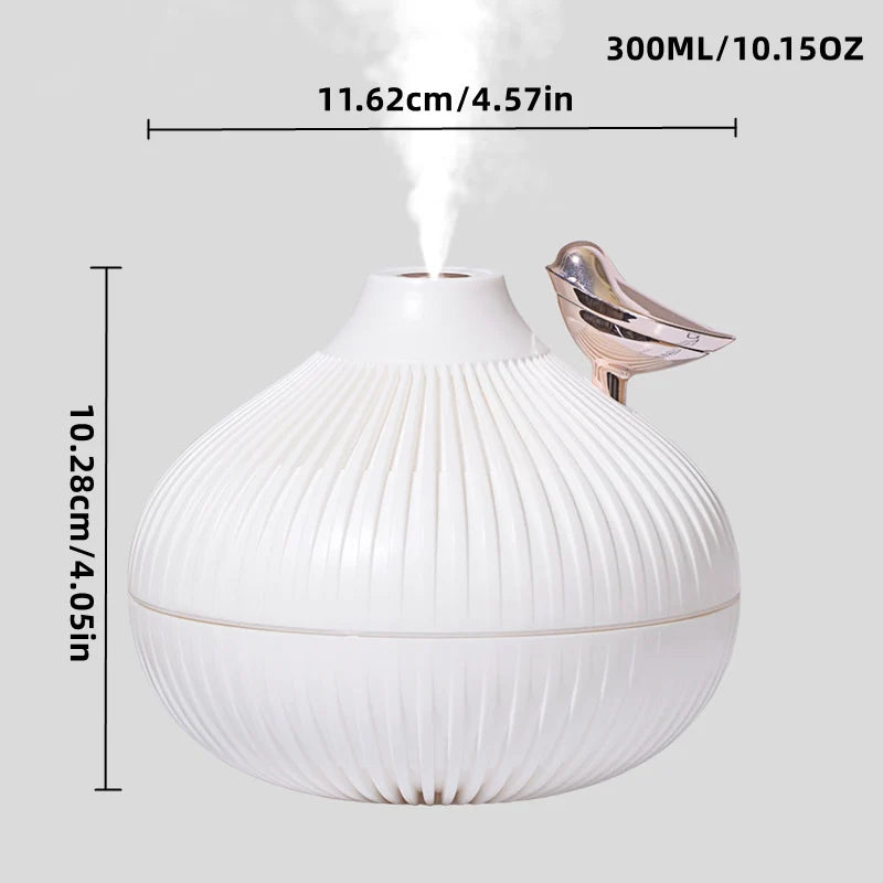 300ml USB Air Humidifier, Small Onion Style Humidifier With Night Light, Atmosphere Light, Mini-size USB Air Humidifier For Home