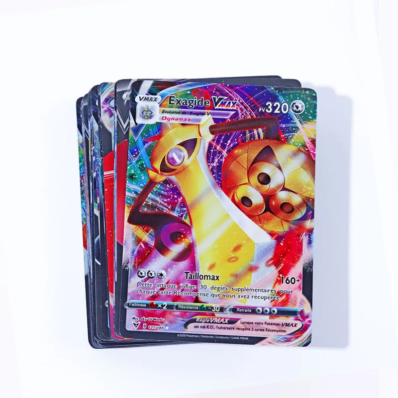 20PCS new French Pokemon Cards Vstar V GX MEGA TAG TEAM EX Game Battle Card hot sale