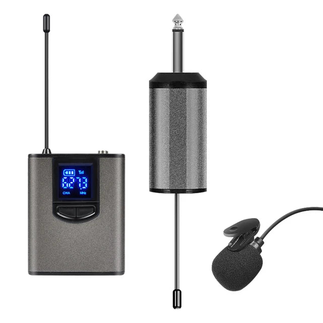 Wireless Microphone Lapel Headset Mini Portable Receiver Transmitter UHF Professional Public Speaking Plug And Play