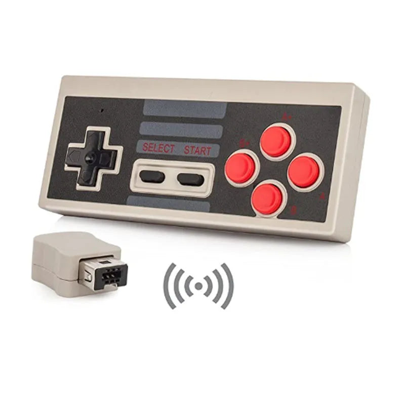 NES wireless controller + 2.4G wireless receiver mini NES game controller wireless red and white 2.4G wireless controller