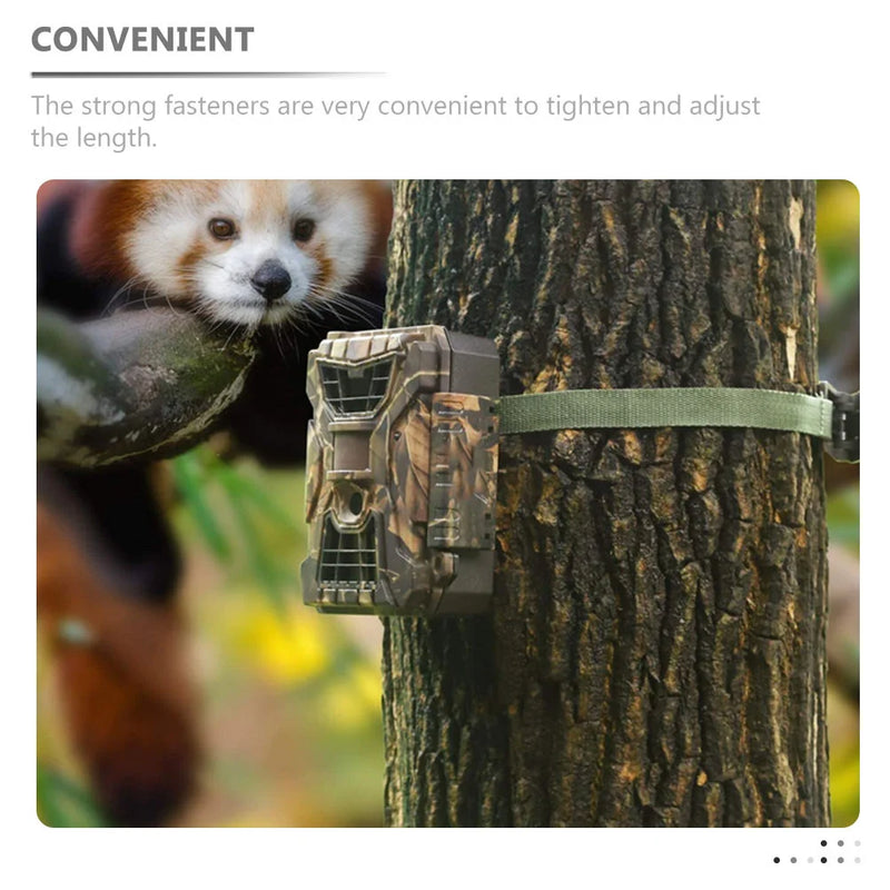 2 Pcs Hunting Camera Strap Car Gadgets Daily Use Fixing Convenient Outdoor Accessory Nylon Bundling Belt