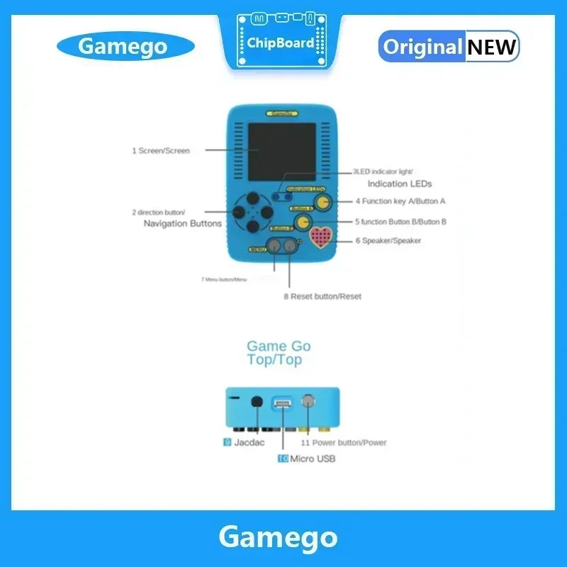 GameGo programmable Console Graphical Programming Children's Primary and Secondary School Programming Toys Teaching Aids gifts