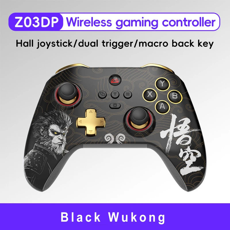 Wireless Bluetooth Game Control Handle Pad for iPhone Android Gamepad for Black Myth Wukong Hall Joystick Double Cut Trigger