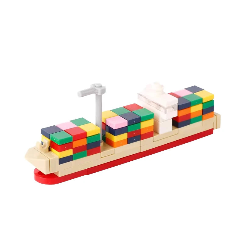 MOC Game Serie Building Blocks Racing Console Poker Board Game Mahjong Machine Yacht Submarine Steamship Sea Scene DIY Brick Toy