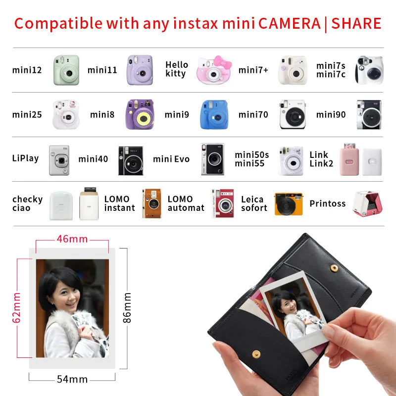 Origin Fujifilm Instax Mini Film Paper 10-60 Sheets for Fuji Instant Film Cameras Instax Mini 12 11 9 40 70 90 Link Liplay EVO