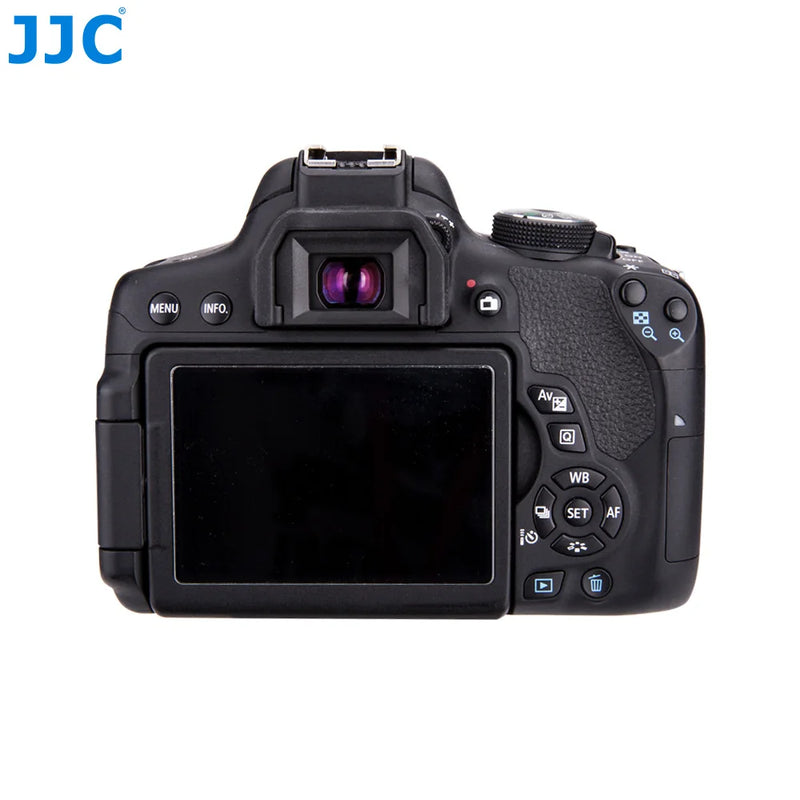 JJC 2Pcs Eyecup EF Soft Silicone Eyepiece Viewfinder for Canon EOS 800D 750D 700D 3000D 1500D 1300D 1100D 1000D 77D 250D 200DII