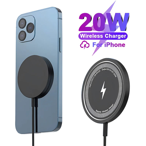 20W Magnetic Wireless Charger For iPhone 15 14 13 12 Pro Max USB Type C Quick Charging Phone Fast Charger Cable Accessories