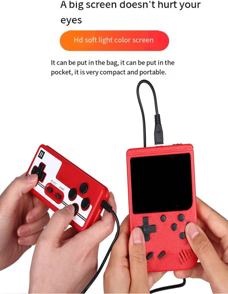 Retro Classic Games Children's Handheld Small Game Console With 400 Game Charging Can Be Connected To The TV