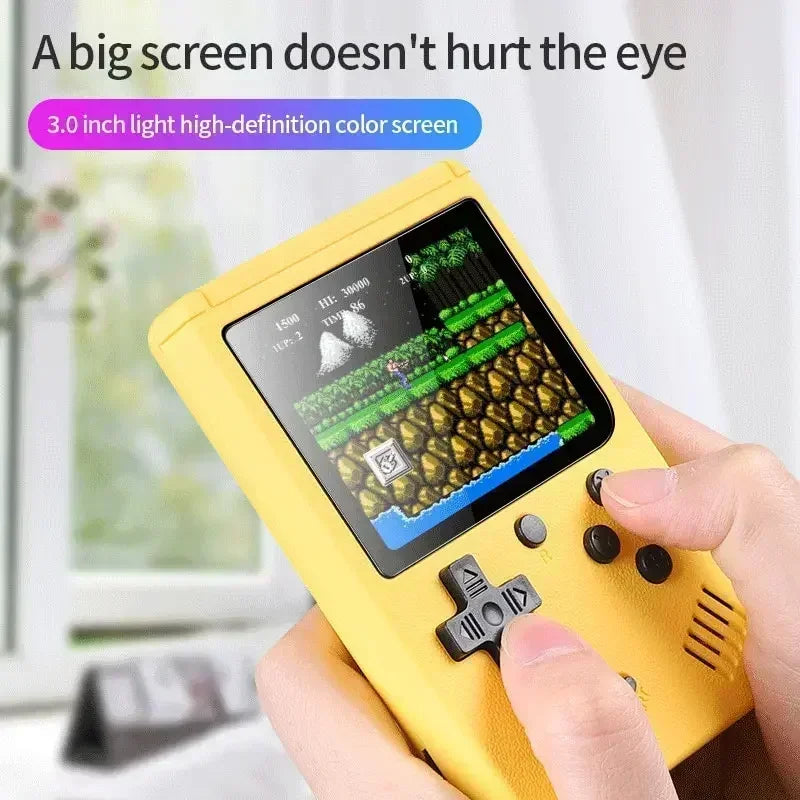 Retro Portable Mini Handheld Video Game Console 8-Bit 3.0 Inch Color LCD Kids Color Game Player Built-in 500 Games For Kid Gift