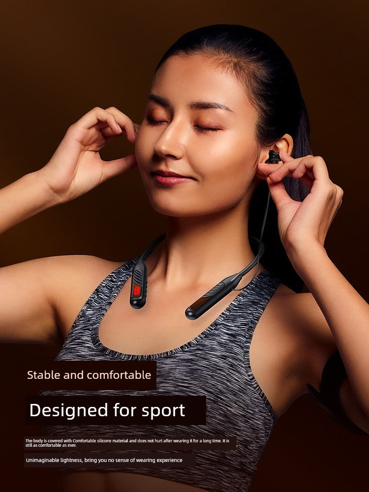 Neck Halterneck Wireless Bluetooth Headset Ultra-Long Life Battery Large Power 2024 New Arrival Sports Running for a Long Time No Pain Ear Hanging