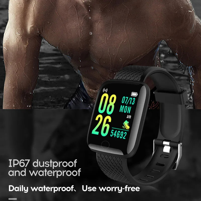 New 116plus Smart Watch Women Men Full Touch Screen Sport Fitness Watch Man IP67 Waterproof Bluetooth For Ios Android Smartwatch