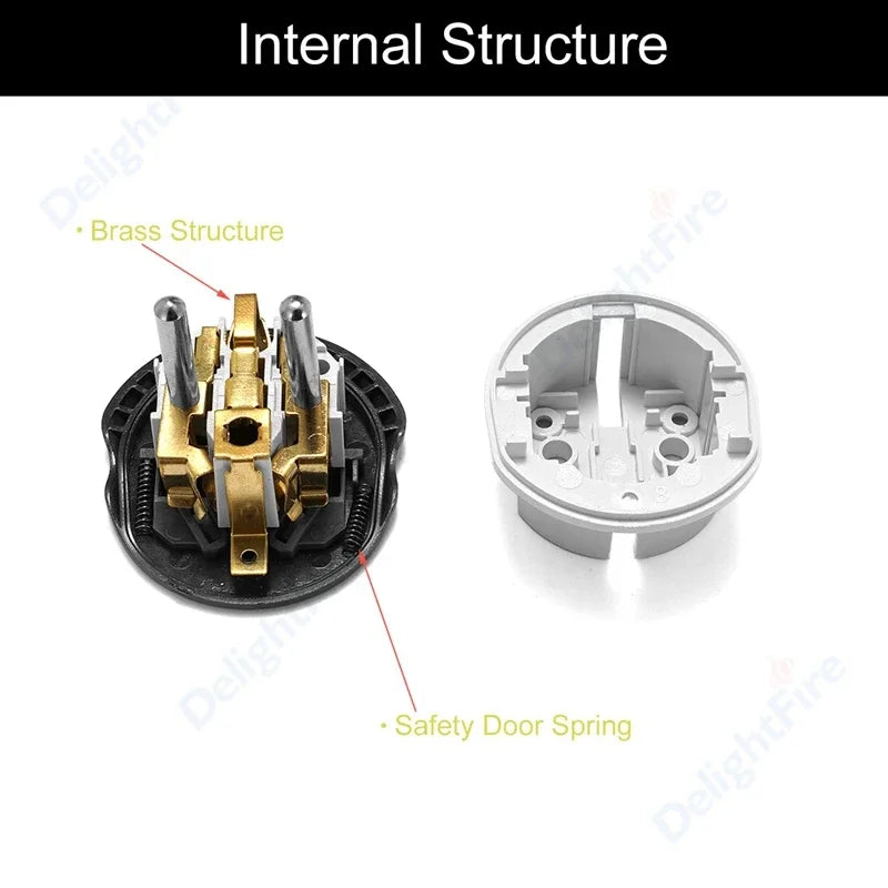 EU Plug Adapter AU UK US To EU Euro Plug Adapter Converter European Travel Adapter Australia USA CN to EU Electric Socket Outlet