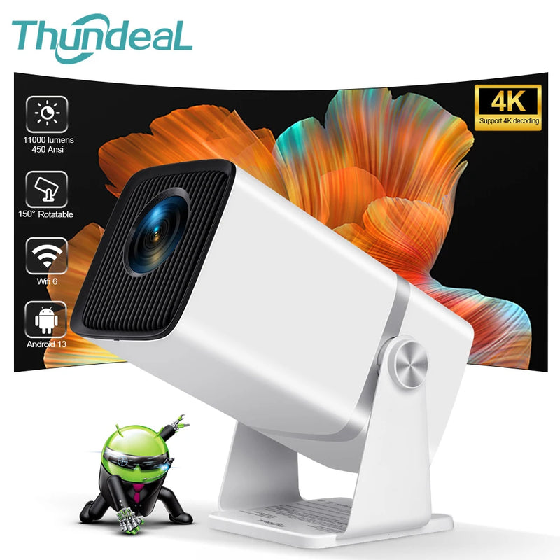 ThundeaL Mini Projector TD80W Full HD 1080P 4K Android WiFi Home Theater Meeting Video Movie TD80 Portable Projetor PK HY320