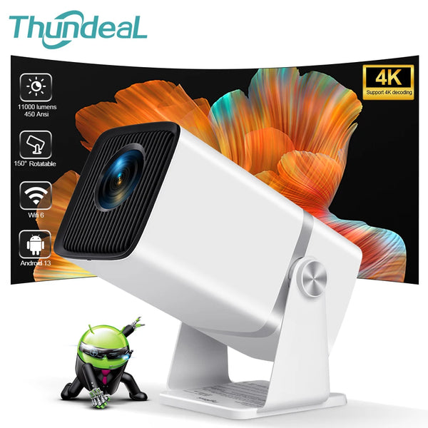 ThundeaL Mini Projector TD80W Full HD 1080P 4K Android WiFi Home Theater Meeting Video Movie TD80 Portable Projetor PK HY320