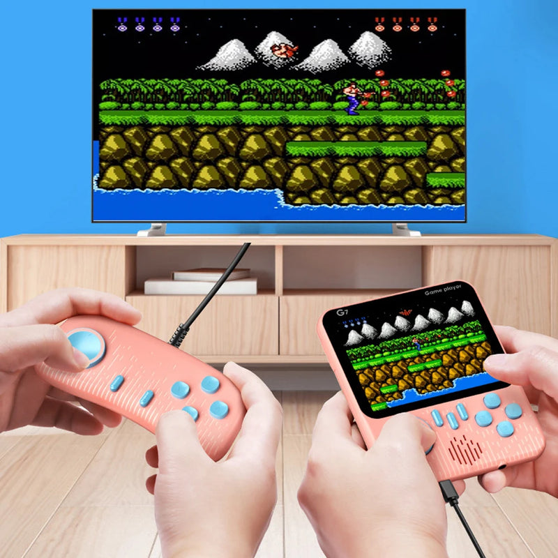 G7 3.5inch High-Defination Retro Handheld Game Console Supports TV built in 666 video Games