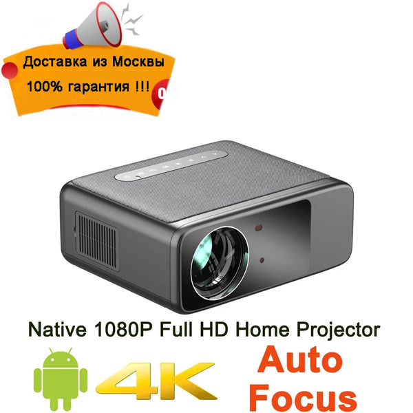 Smartldea New smart 1080P projector Full HD LCD Home theater Video Game projector 5G Wifi Auto focus Android 2G RAM 16G ROM