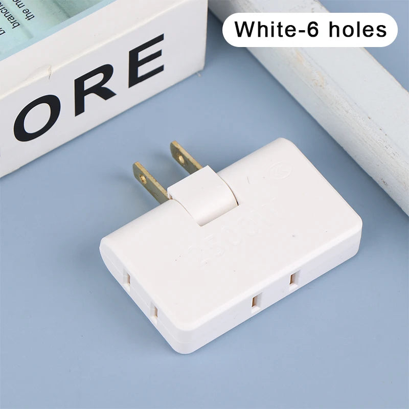 3 In 1 Extension US Plug Electrical Adapter 180 Degree Rotation Socket Converter 2500W Mobile Phone Charging Converter Socket