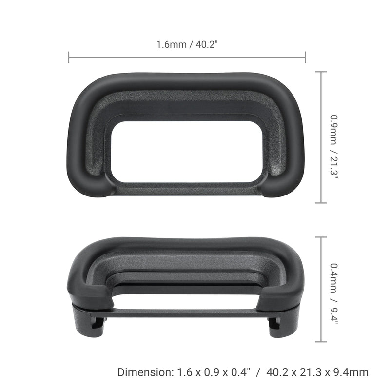 JJC 2 Pack A6700 Eyecup FDA-EP20 Soft Silicone Eyecup Eyepiece Viewfinder Eye Cup for Sony A6700 Replaces Sony FDA-EP20 Eyecup