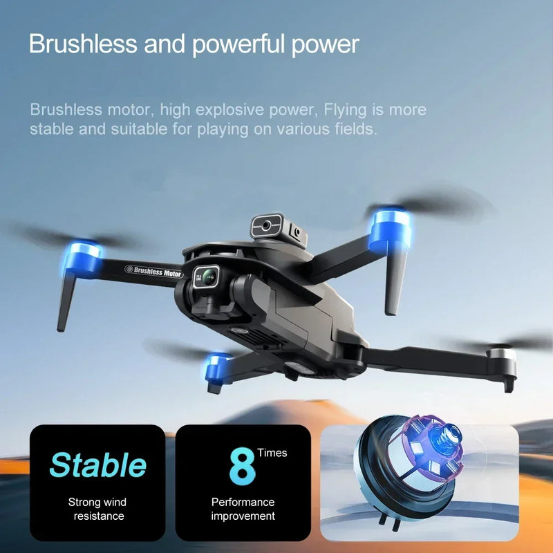 V168 Drone 4K Professional GPS 8K Camera Brushless Motor Foldable 5G WiFi FPV Obstacle Avoidance RC Quadcopter FPV Drone Toys