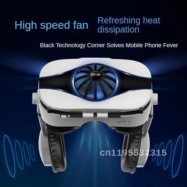 VR glasses virtual reality 3d mobile game rv eyes 4d all-in-one head-mounted ar special helmet fan