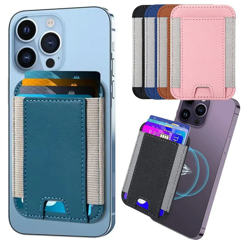 NEW Magnetic Wallet Case For iPhone 14/13/12 Series Leather Cellphone Pocket for Magsafe Magnetic Phone Wallet Hold 7 Cards