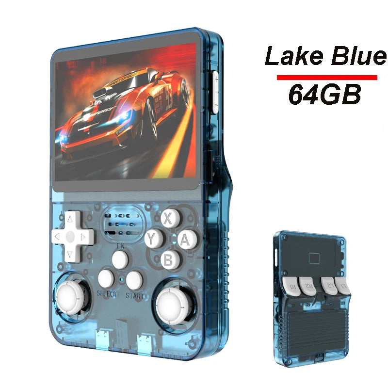 R36S Handheld Game Console 3.5 inch IPS Screen 64G Linux Portable Video Games Player Open Source System Arcade Retro Games