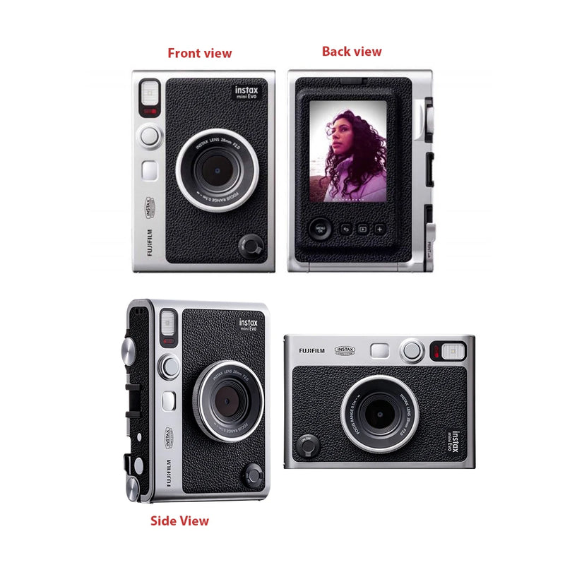 Original Fujifilm Instax Mini Evo Instant Camera Smartphone Photos Printer + (Optional Instax Mini White Film 20 sheets)