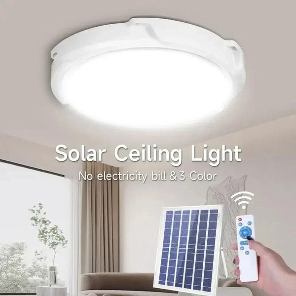 Hot 60/500W LED Solar Ceiling Light Pendant Light Outdoor Indoor Solar-Power Lamp with Line Corridor Light for Garden Decoration