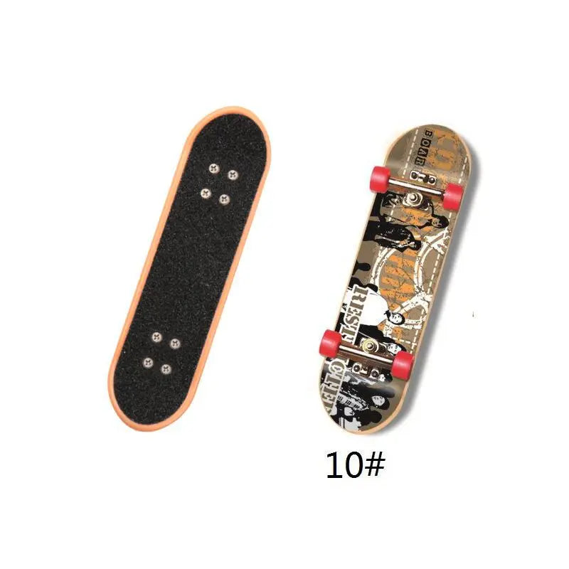 Mini Finger Skateboard Deck Board Fingerboard Ramps Boys Games Adult Novelty Children Training Props Skateboard Ramp Toy for Kid