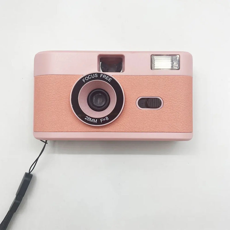 Reusable Film Camera 35mm Vintage Non-Disposable Camera with flash Retro Children Gift Camera