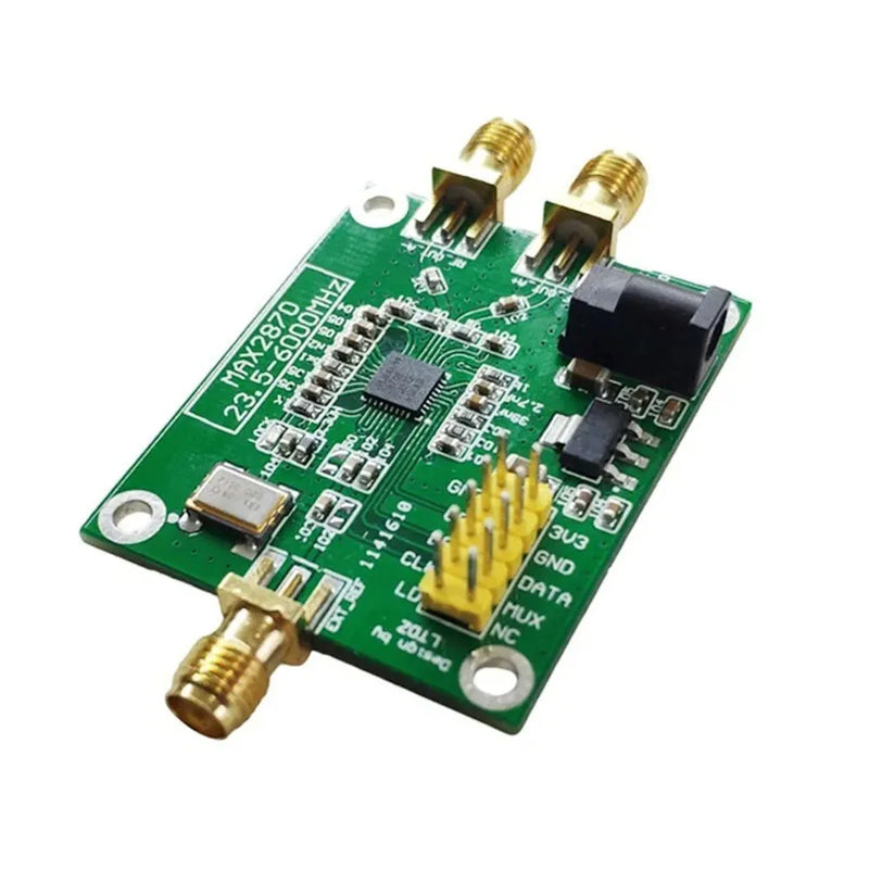 MAX2870 23.5-6000MHz RF Signal Source Signal Generator Module PLL VCO W/ 3.3V Pin Header Power Supply Three-wire Control