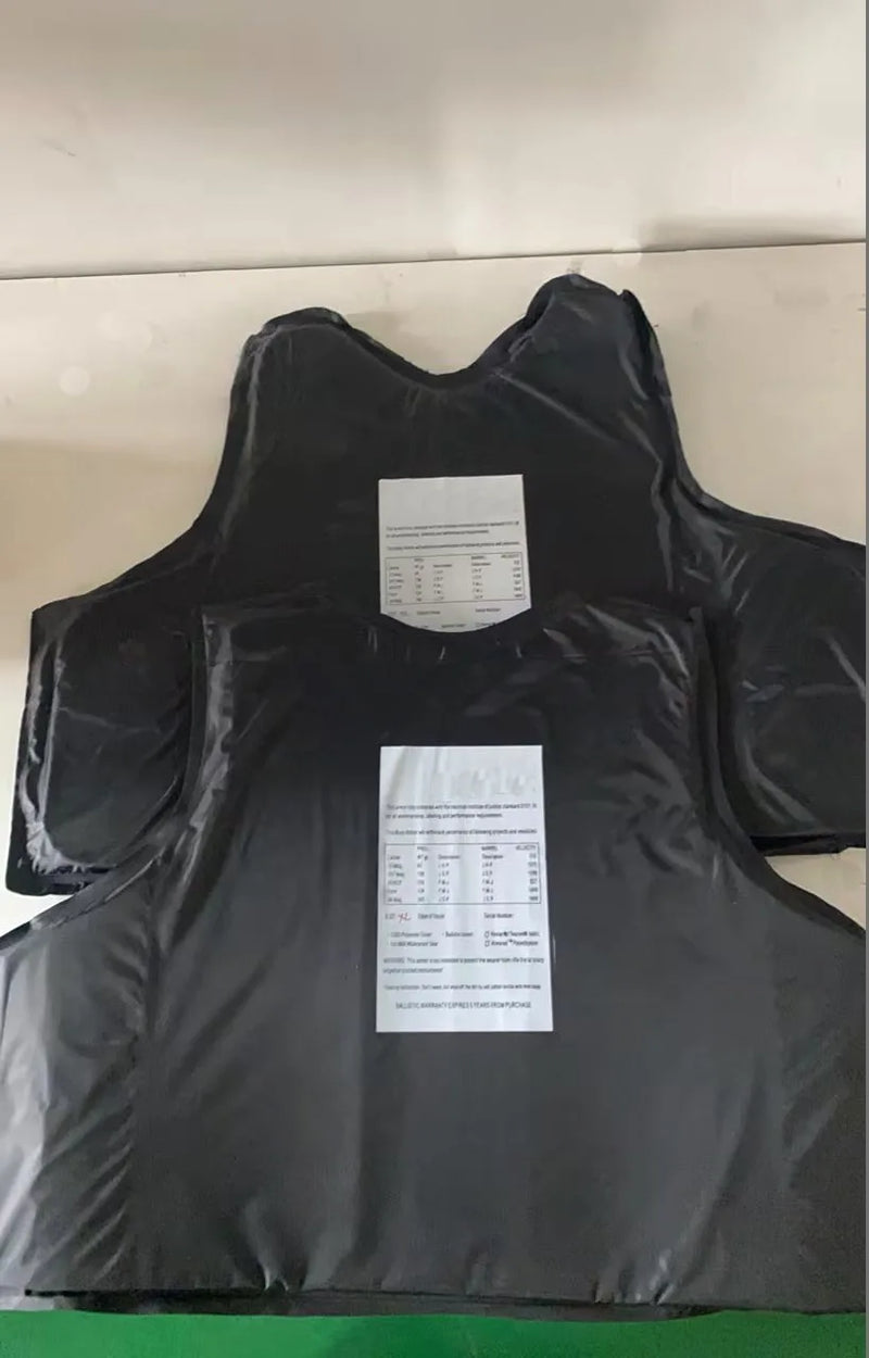 2 pieces front and back bulletproof plate NIJ IIIA 3A PE body protection soft plate used for tactical vest