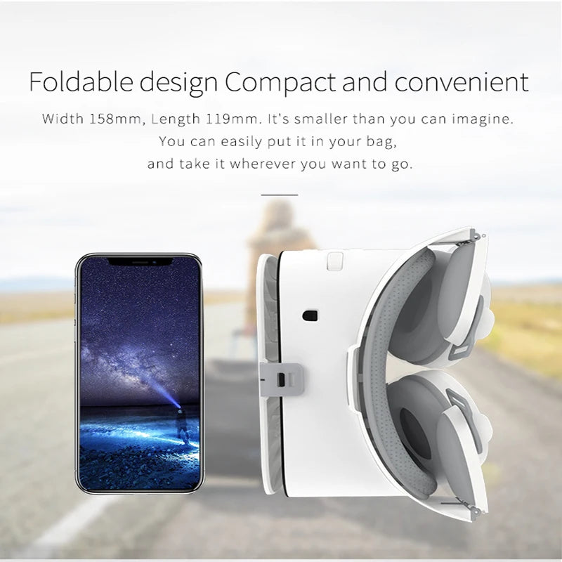 VR box Virtual Reality 3d glasses Headset helmet for Smartphones Cell Phone Mobile 4.7-6.5 inch  Bluetooth VR Wireless Rocker