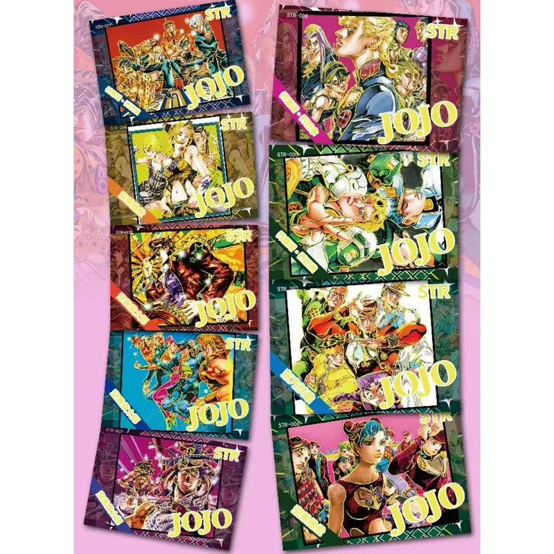 New Japanese Anime JoJo Bizarre Adventure Character Collection Rare Cards Game Collectibles Children Toys