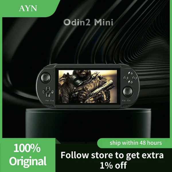 2024 New Ayn Odin2 Mini Handheld Game Console 5.0Inch LED Touch Screen Android 13 8Gen2 Chips 1920*1080p Game Console