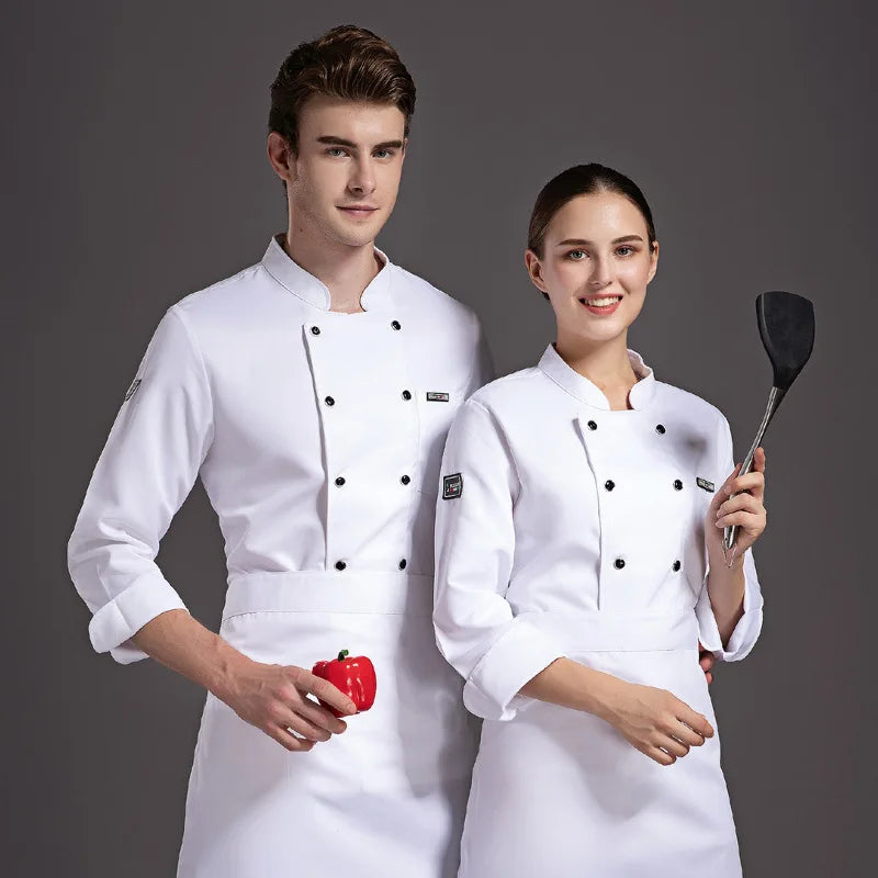 French Western Restaurant Steak Shop Uniform Long Sleeve Pastry Autumn and Winter Chef Work Clothes