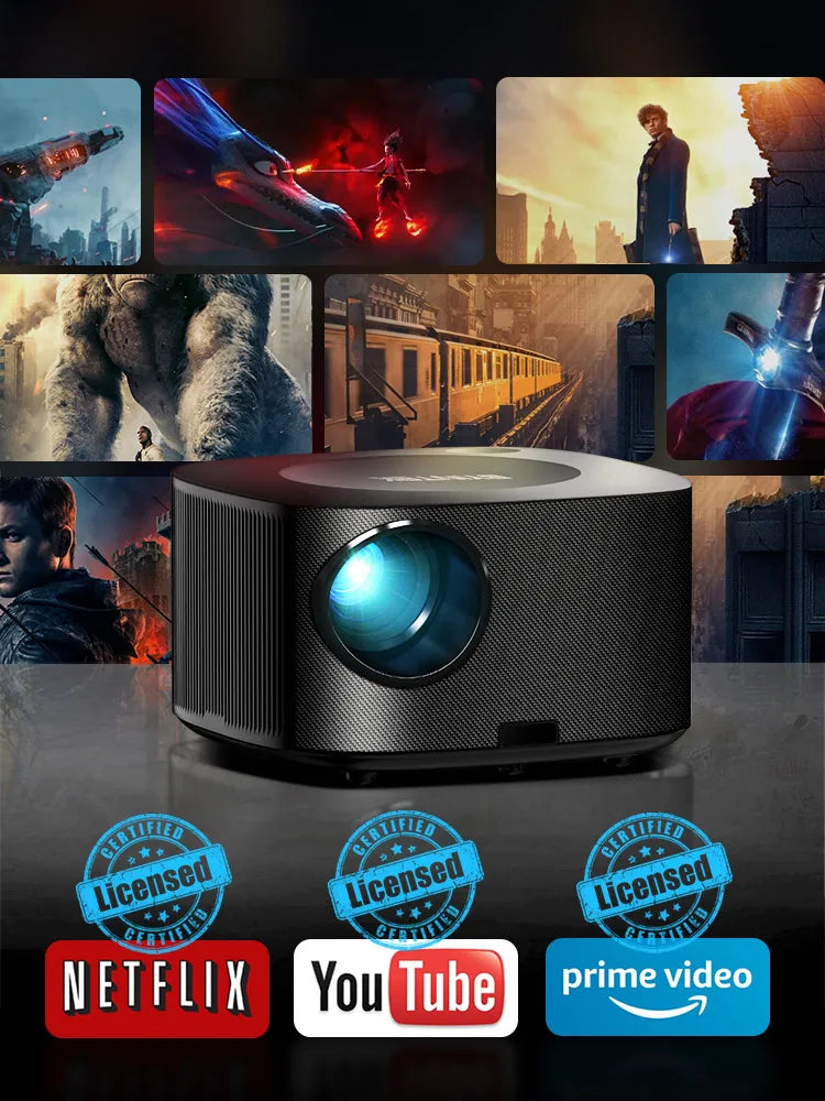 BYINTEK X30  Full HD 1080P Projector Licensed Netflix TV System Auto-focus Dolby Smart WIFI LCD LED Video Home Theater Projector