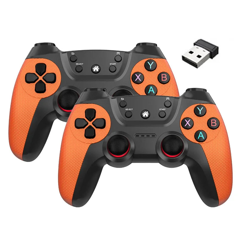 NEW Arrivals Wireless 2.4G Double Game Controller Video Game For Game Box Game Stick PC Smart TV Box 2.4G Gamepad Joystick