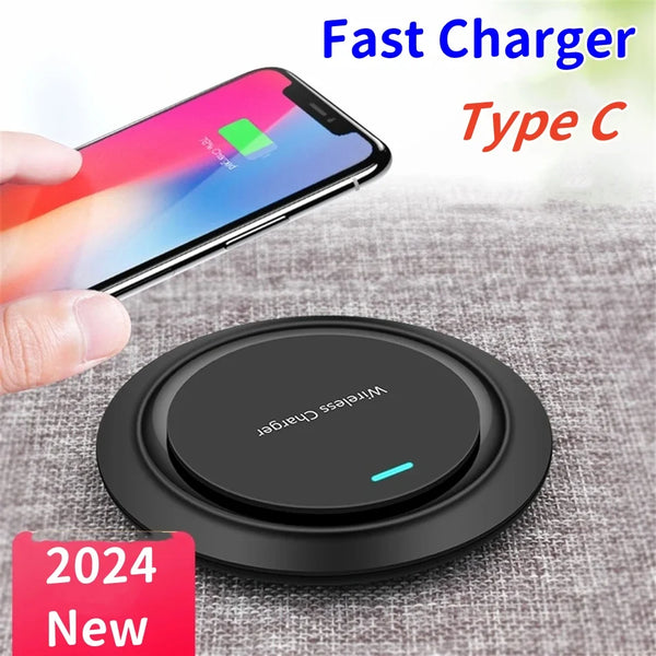 Wireless Charger, 15W Max Fast Wireless Charging Pad for iPhone 15 14 13/12/11 Samsung S24/S23/S22/S21/S20/Note 10, AirPods Pro