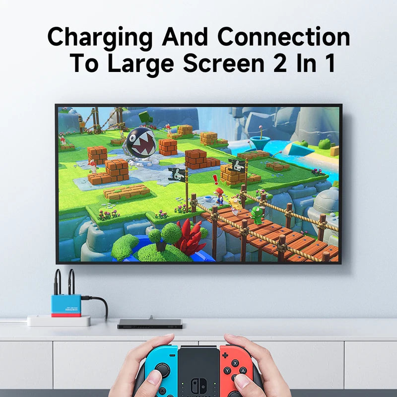 Hagibis Switch Portable Dock 65W GaN Fast charger 4K Gigabit Ethernet TV Docking station power supply for Nintendo Switch/OLED