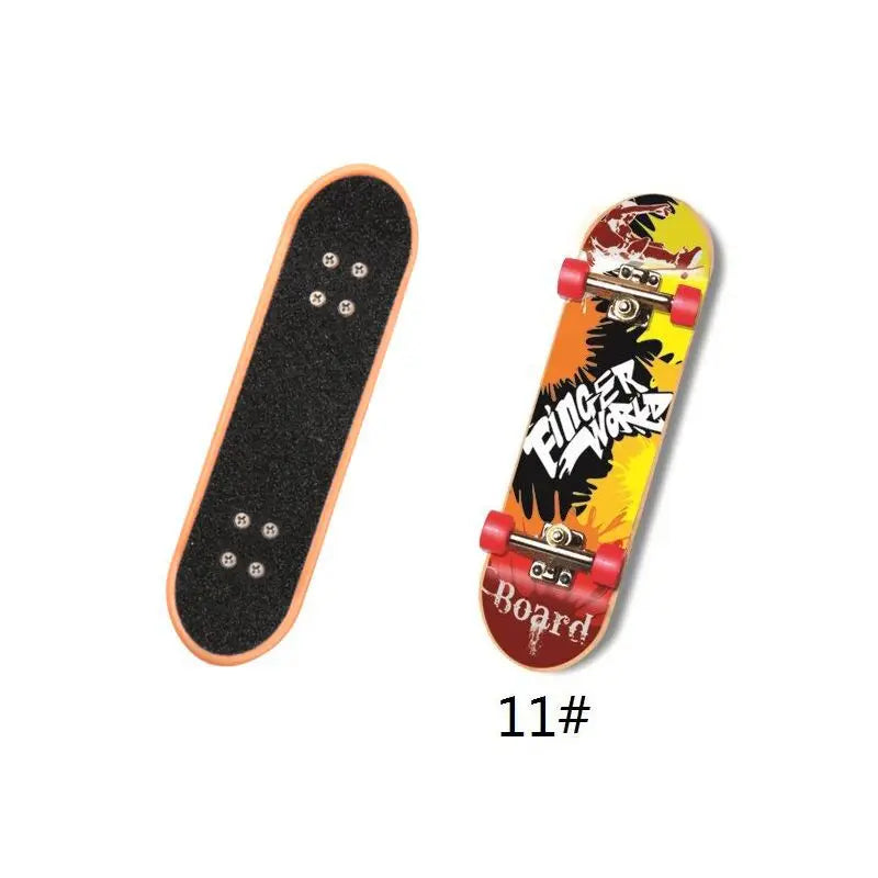 Mini Finger Skateboard Deck Board Fingerboard Ramps Boys Games Adult Novelty Children Training Props Skateboard Ramp Toy for Kid