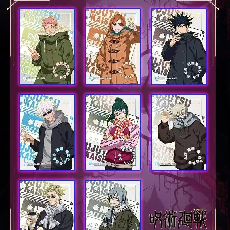 Wholesales Jujutsu Kaisen Collection Card Kadou Quicksand Laser Ticket Metal Trading Anime Games Playing Games Cards