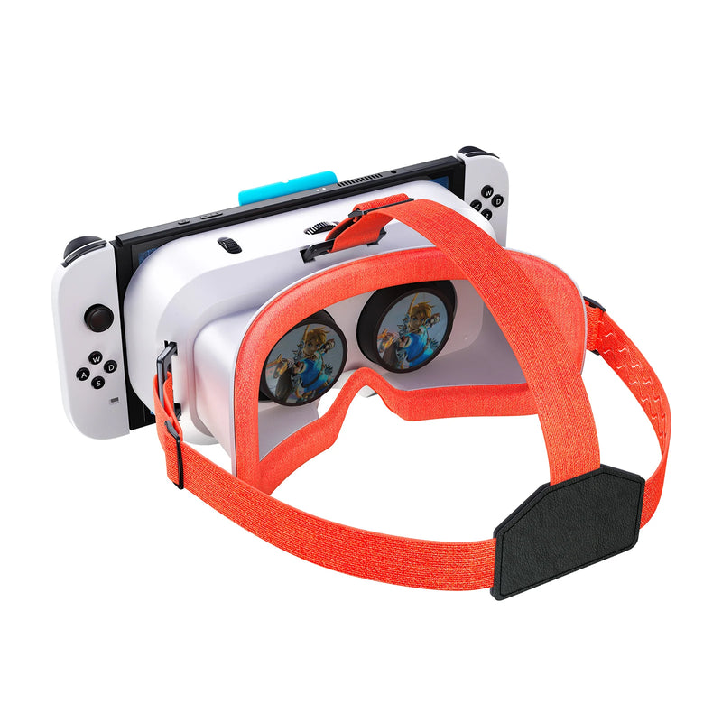 VR Headset Designed for Nintendo Switch & Switch OLED Console with Adjustable Lens for a Virtual Reality Gaming Experience