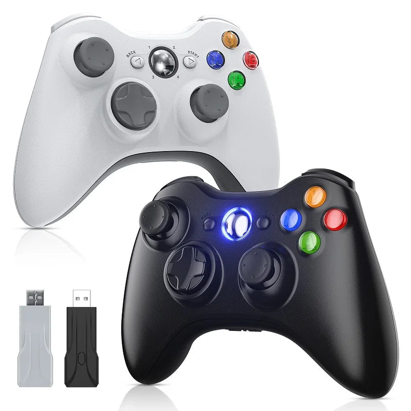 2.4G Wireless Gamepad For Xbox 360 - Dual Vibration Gamepad Supports Microsoft PC 3D Rocker Gaming Remote Control Joystick