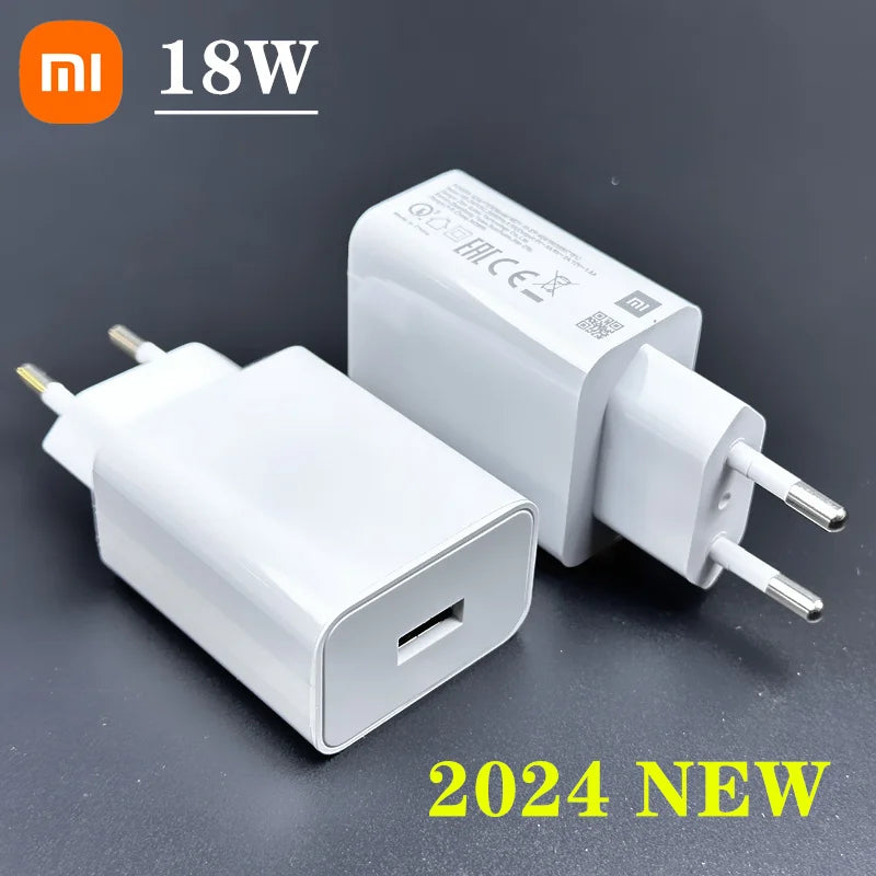 xiaomi fast charger 18W qc3.0 power dapter USB 100cm USB 3.1 Type C cable for Redmi note 7 8 9 9s MI 9 SE 8 6 mix 2 2S 3